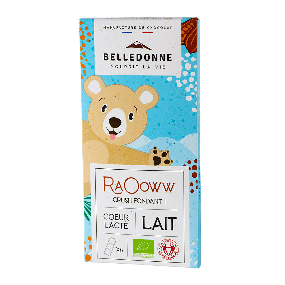 Tablette enfant - chocolat au lait coeur lacté - 1
